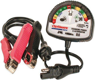 Tecmate Actester Optate -Test des Batterieprüfers Optime Batterie + Lichtmaschine
