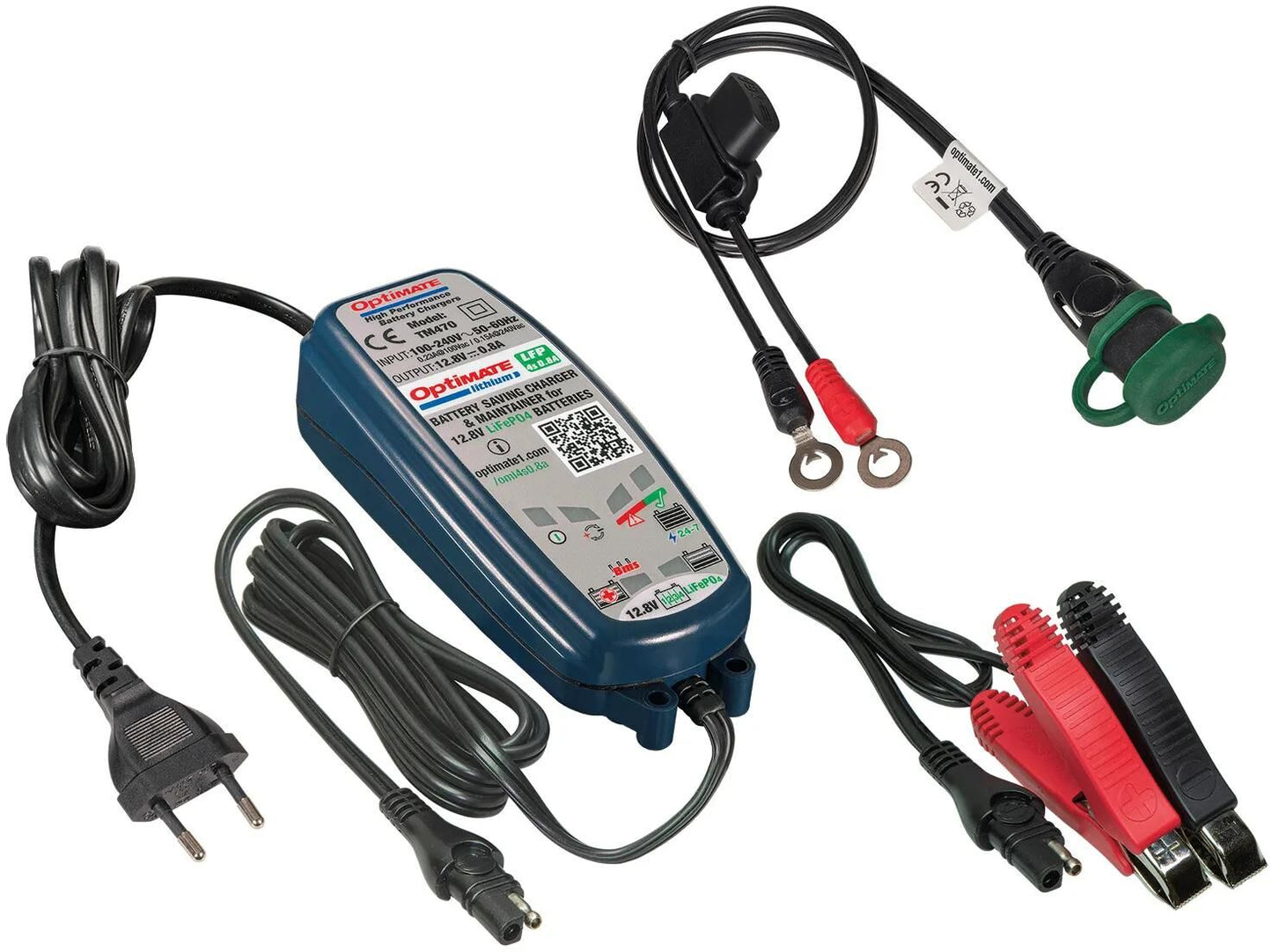 Tecmate Battery Ladegerät Optat Lithium 4s 0,8a. Optat 4S Ladegerät Lithium 0,8a