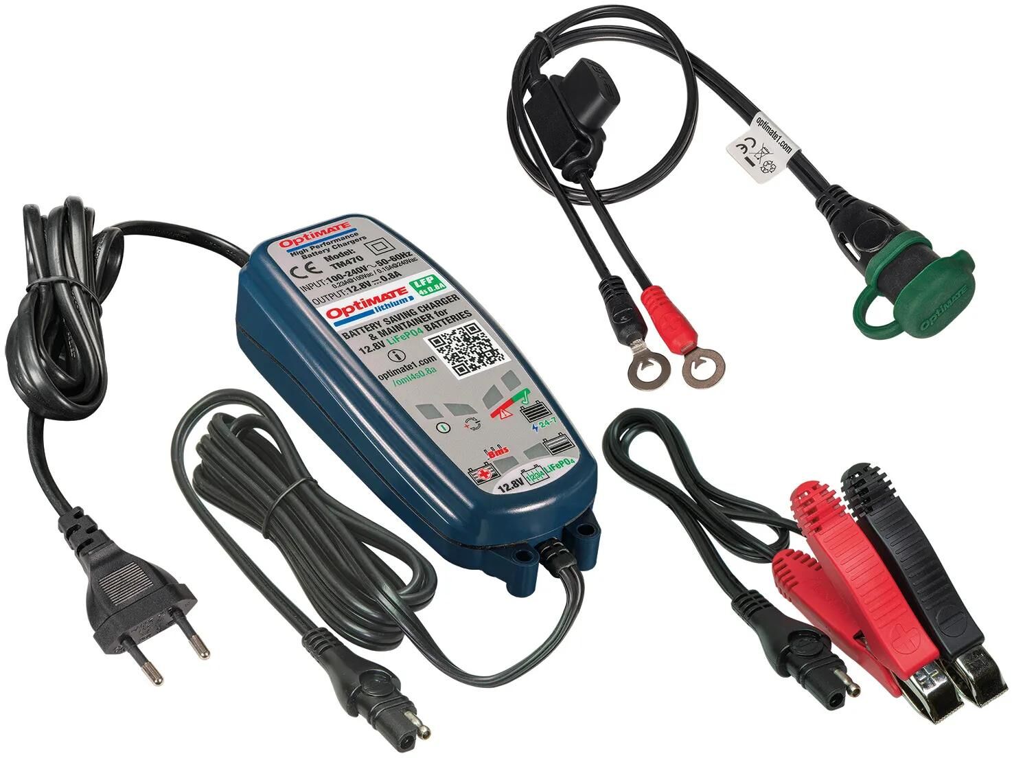 Tecmate Battery Ladegerät Optat Lithium 4s 0,8a. Optat 4S Ladegerät Lithium 0,8a