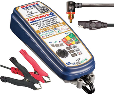 Tecmate Battery Ladegerät Optate 4 Quad -Programm. Ladegerät optomatisch 4 Quad -Programm 12 Volt