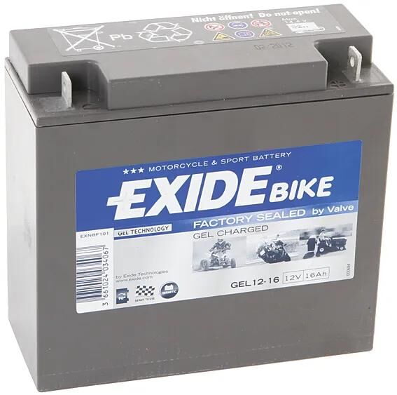 Exide Batterie G12-16 Gel Din 51616
