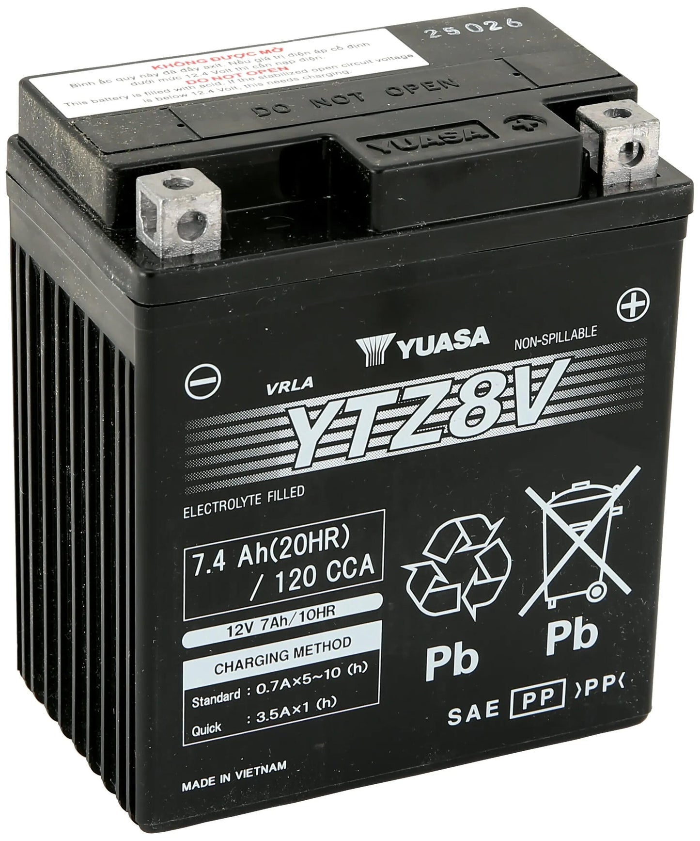 Yuasa -Batterie ytz8V AGM