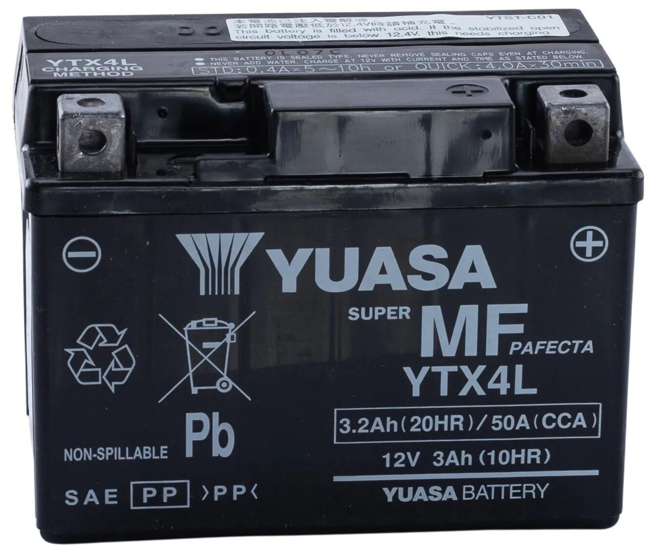 Yuasa Batterie YTX4L AGM