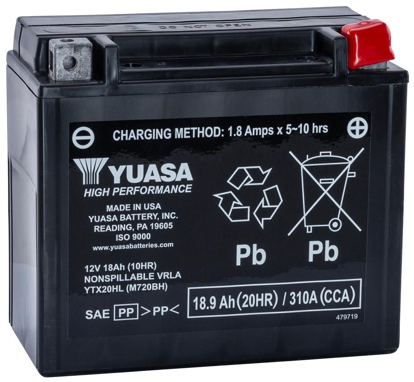 Yuasa Batterie YTX20HL AGM