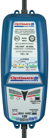 Tecmate Battery Ladegerät Optat 5 Start Stop Optat 5 Ladegerät 4a - afbeelding 1