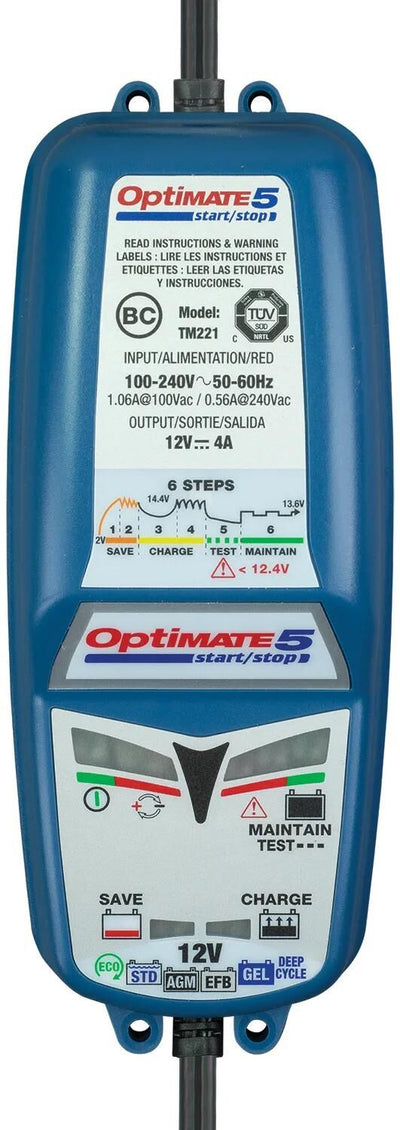 Tecmate Battery Ladegerät Optat 5 Start Stop Optat 5 Ladegerät 4a