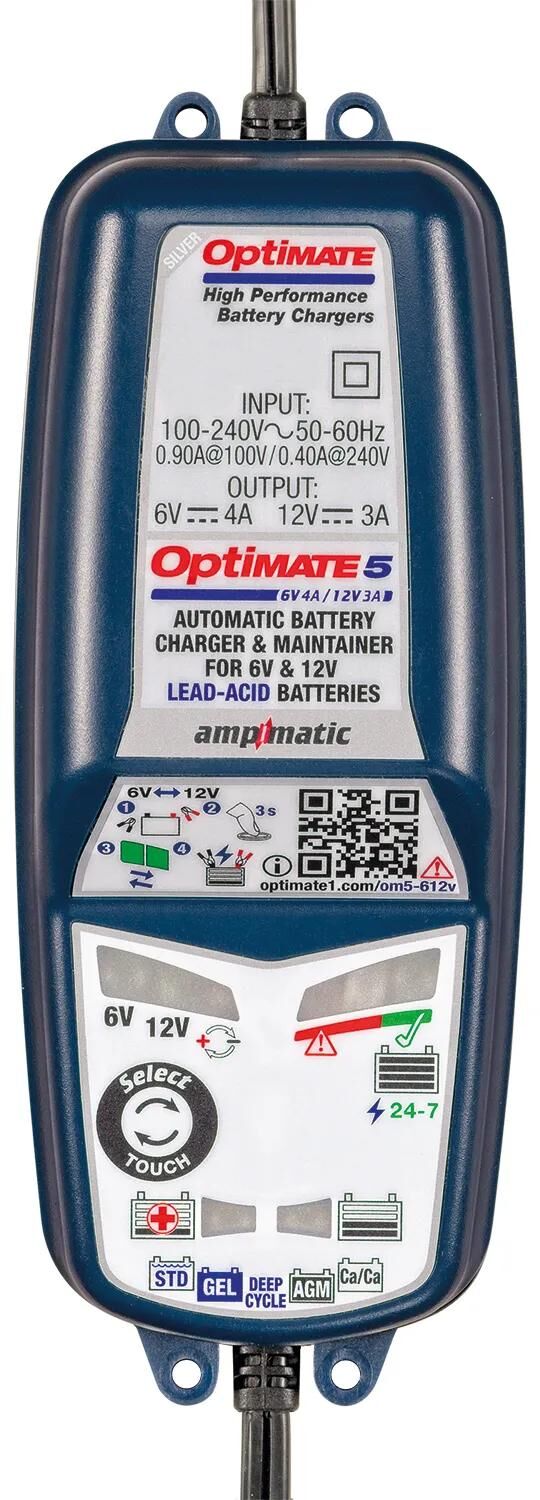 Tecmate Battery Ladegerät Optat 5 Wählen Sie Optim 5 Ladegerät Voltmatic 6V 12V