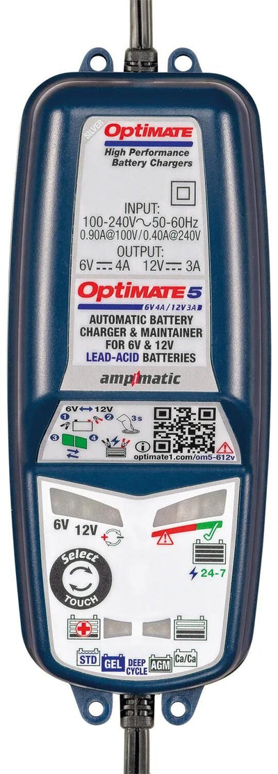 Tecmate Battery Ladegerät Optat 5 Wählen Sie Optim 5 Ladegerät Voltmatic 6V 12V