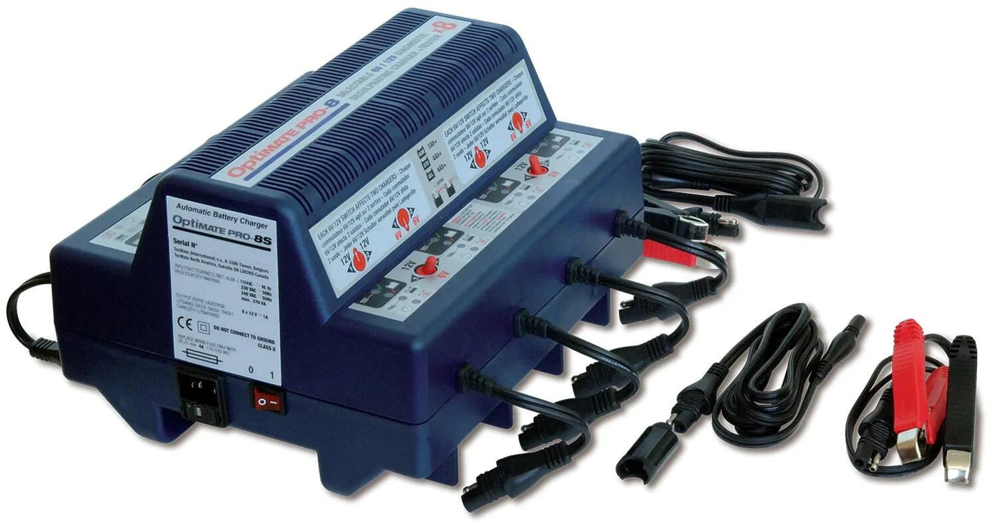 Tecmate Battery Ladegerät Optate Pro-8 Optate Pro-8-Ladegerät