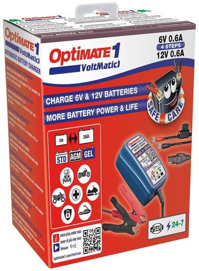 Tecmate Battery Ladegerät Optate1 Voltmatic aus Optat 1 Ladegerät Voltmatic