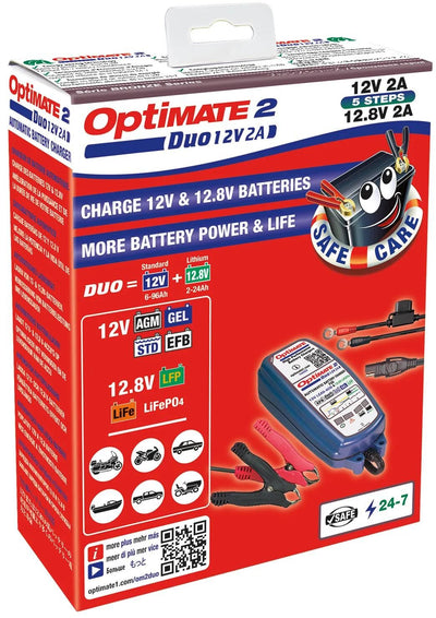 Tecmate Battery Ladegerät Optate 2 Duo Optate 2 Ladegerät Duo
