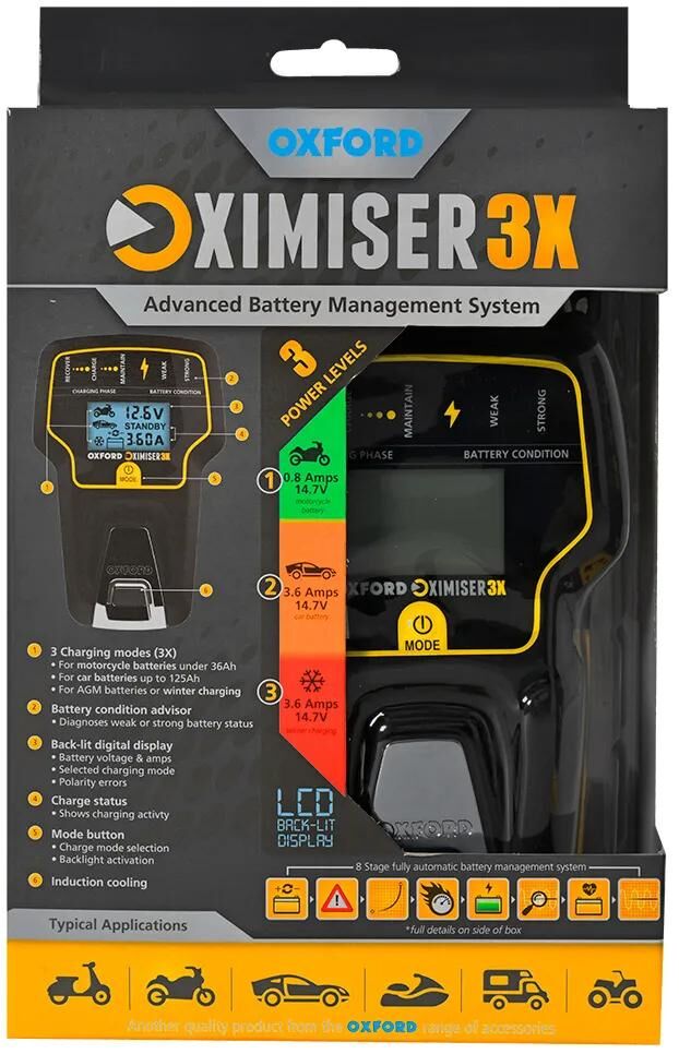 Oxford Battery Ladegerät Oximizer 3x Euro