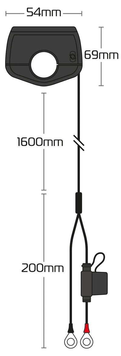 Oxford USB-Ladegerät Slimline USB-Buchse Slim USB-A, USB-C 3.0 Amp