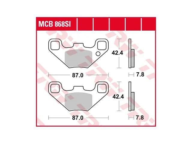TRW BREAKPAD MCB 868 SI Sintered Metall