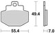 TRW BREAKPAD MCB 727 SRM Sintered Metall