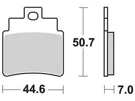 TRW BREAKPAD MCB 732 SRM Sintered Metall