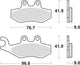 TRW BREAKPAD MCB 744 SRM Sintered Metall