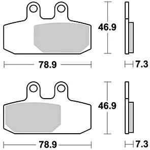 TRW BREAKPAD MCB 749 SRM Sintered Metall