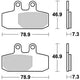 TRW BREAKPAD MCB 749 SRM Sintered Metall