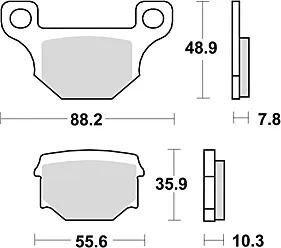 TRW -Bremsbeläge MCB 765 Bio -Standard