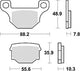 TRW -Bremsbeläge MCB 765 Bio -Standard