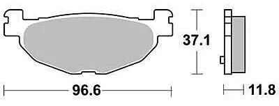 TRW BREAKPAD MCB 768 SRM Sintered Metall