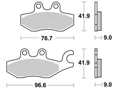 TRW BREAKPAD MCB 771 SRM Sintered Metall