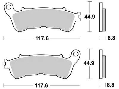 TRW Bremsblock MCB 776 SRM Sintered Metall