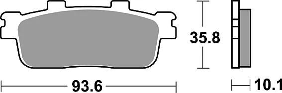 TRW Bremsblock MCB 800 SRM Sintered Metall