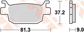 TRW BREAKE PAD MCB 806 SRM Sintered Metall