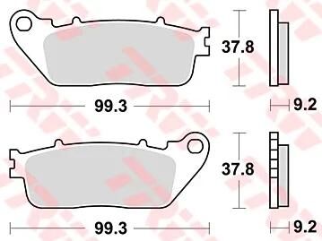 TRW BREAKPAD MCB 817 Sintertes Metall