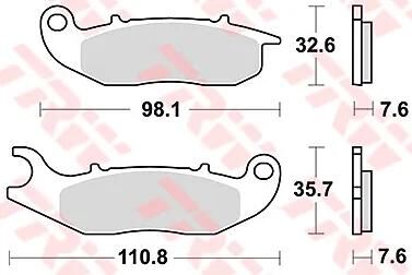 TRW -Bremsbelastung MCB 818 Bio -Standard