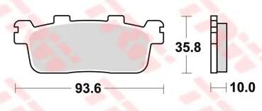 TRW -Bremsbeläge MCB 821 Bio -Standard