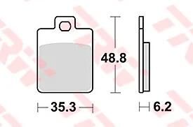 TRW Bremsblock MCB 827 SRM Sintered Metall