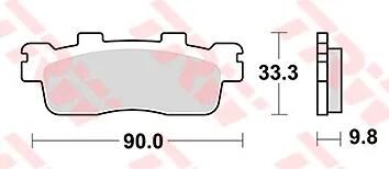 TRW BREAKPAD MCB 830 SRM Sintered Metall