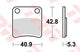 TRW -Bremsbelastung MCB 832 Bio -Standard