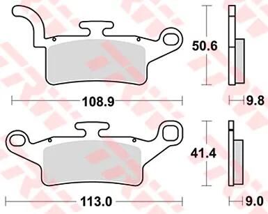 TRW -Bremsbelastung MCB 835 Bio -Standard