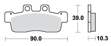 TRW BREAKPAD MCB 839 Bio -Standard