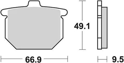 TRW -Bremsbeläge MCB 54 Bio -Standard