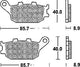 TRW Bremsblock MCB 634 Sintered Metall