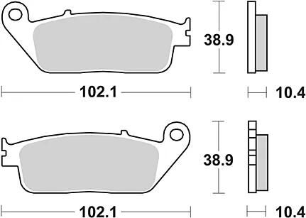 TRW -Bremsbeläge MCB 631 Bio -Standard
