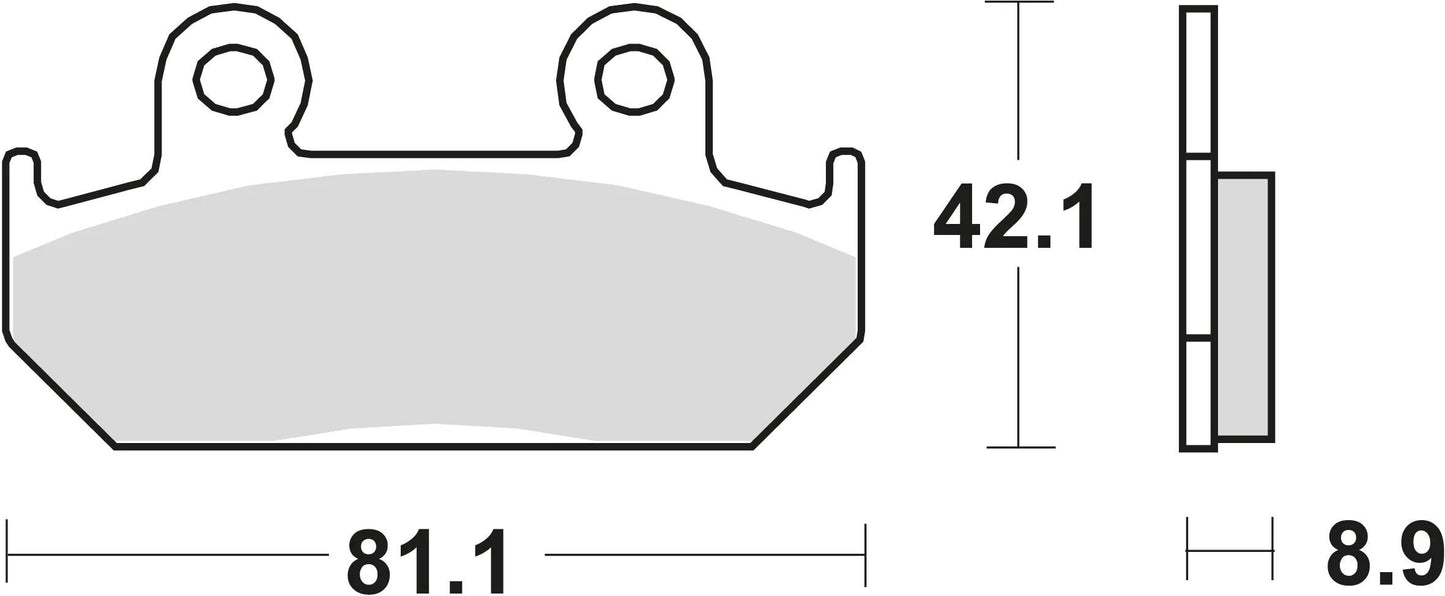 TRW Bremsblock MCB 562 SV Sintered Metall