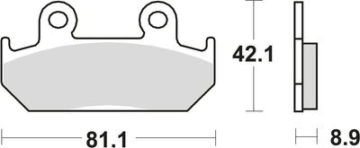 TRW Bremsblock MCB 562 SV Sintered Metall