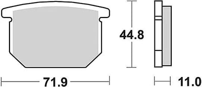 TRW -Bremsbeläge MCB 501 Bio -Standard