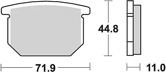TRW -Bremsbeläge MCB 501 Bio -Standard