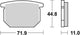 TRW -Bremsbeläge MCB 501 Bio -Standard