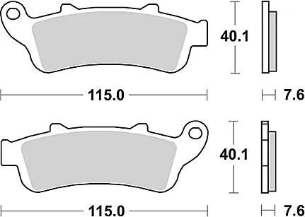 TRW -Bremsbelastung MCB 692 Bio -Standard