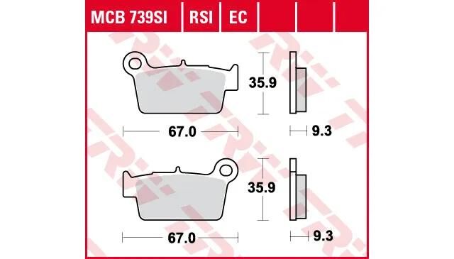 TRW BREAKPAD MCB 739 EC Bio