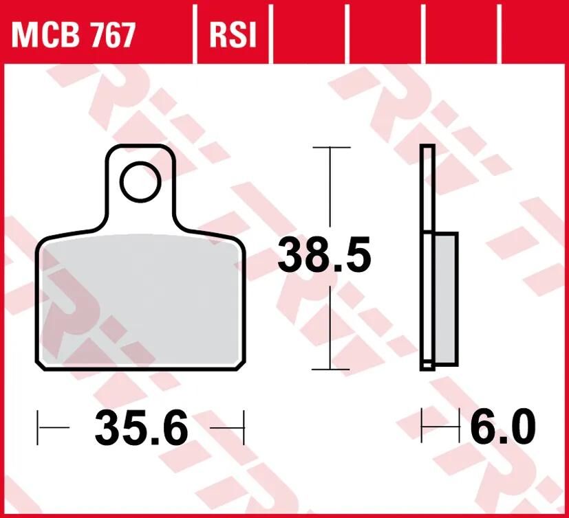 TRW -Bremskissen MCB 767 RSI SIN.METAL OFFR.RACING