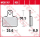 TRW -Bremskissen MCB 767 RSI SIN.METAL OFFR.RACING